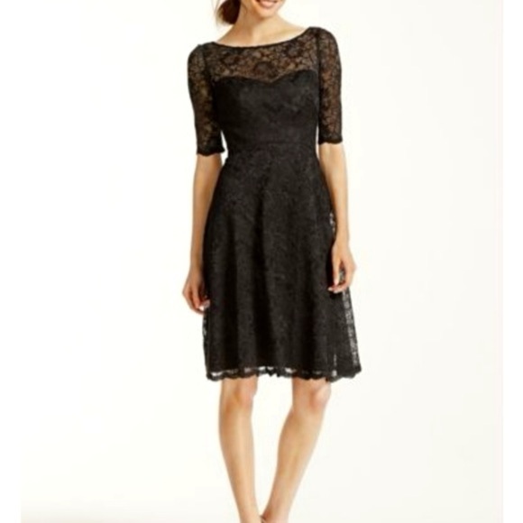 David's Bridal Dresses & Skirts - David’s Bridal Knee Length Lace 3/4 Sleeve Dress | 10